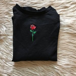 H&M embroidered thin sweater